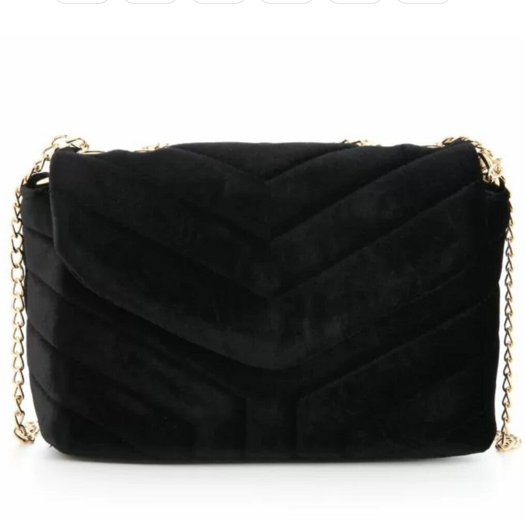 Velvet schoudertas