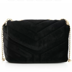 Velvet schoudertas