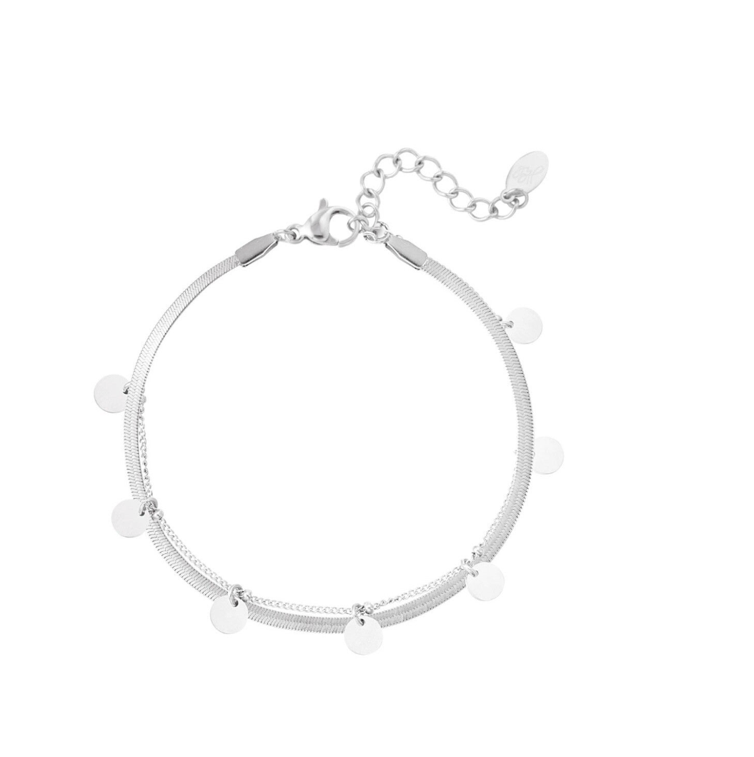 Dubbel coin armband