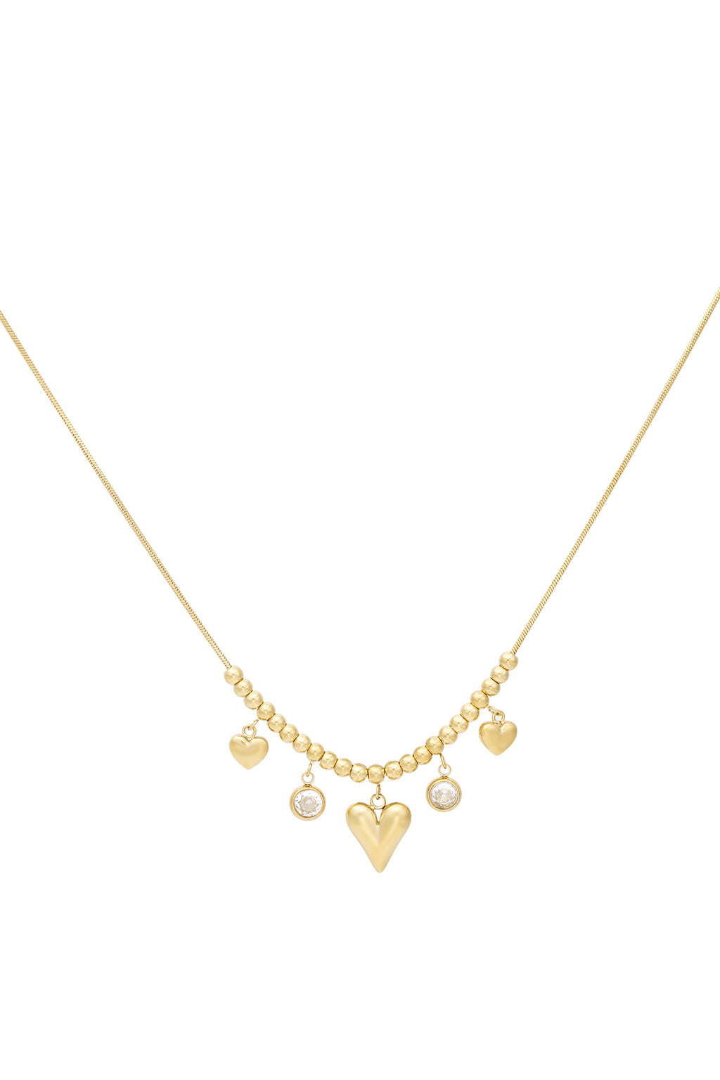 Gleaming heart ketting