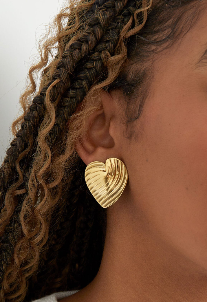 Statement oorbellen Always love