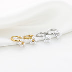 Parel bloem oorbellen