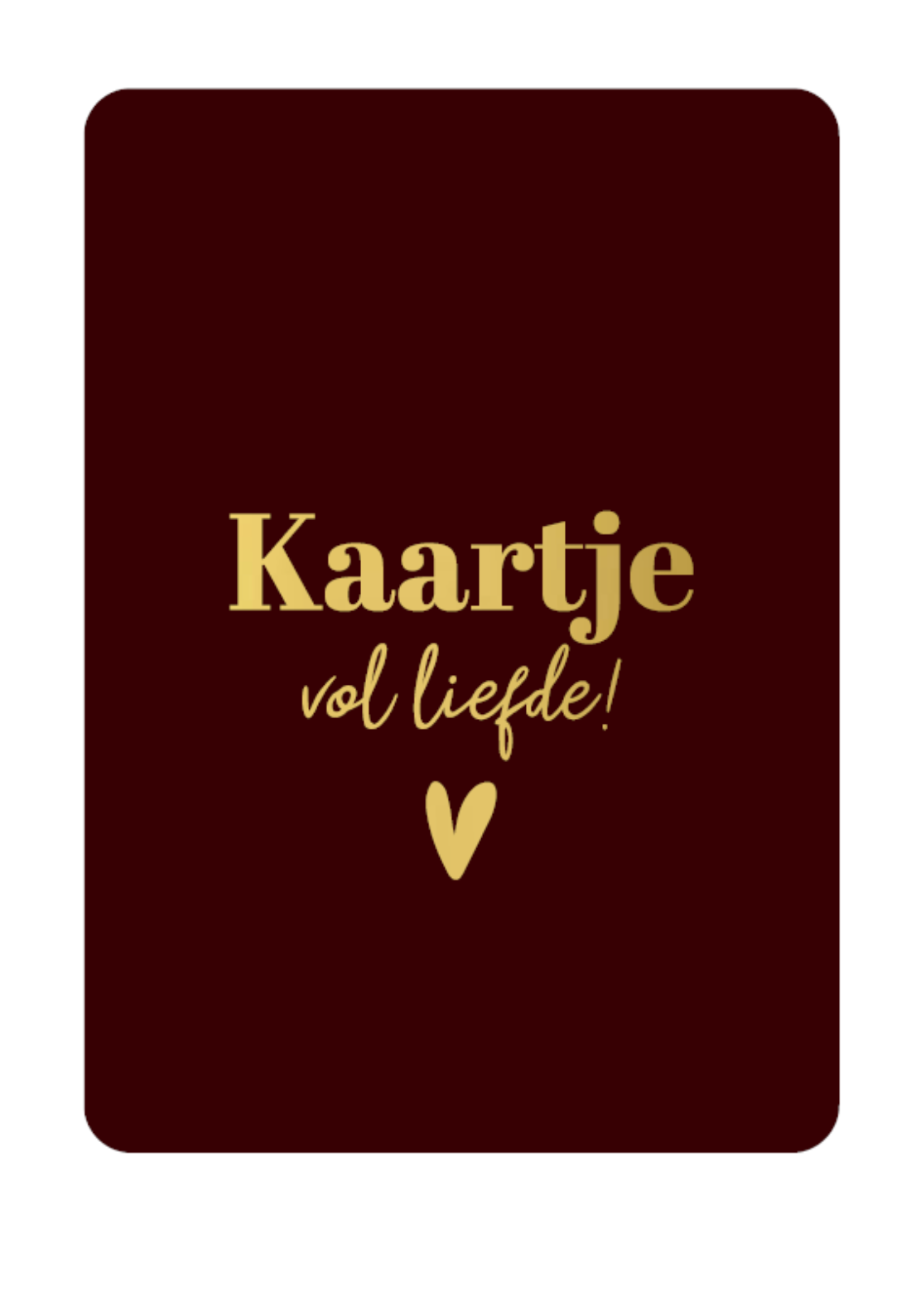Kaartje vol liefde
